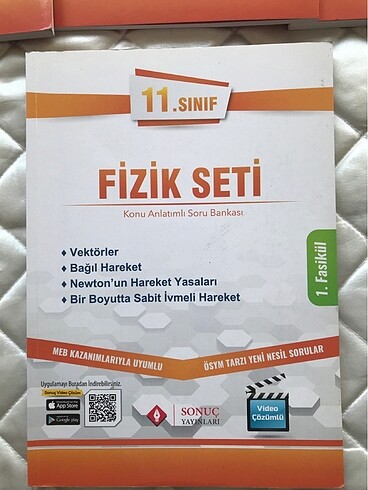 Beden Renk Sonuç yayınları 11. Sınıf fizik konu anlatımlı soru bankası