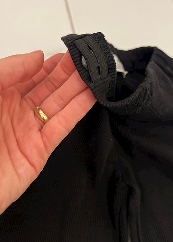 Siyah Basic Tayt - Görsel 4