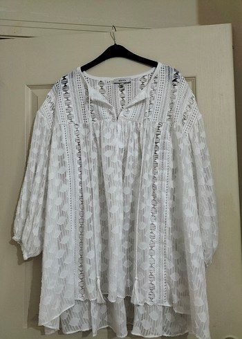 Dantel Detaylı Bohem Uzun Kollu Kadın plaj elbisesi - Görsel 5