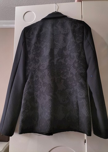 İPEKYOL İşlemeli Siyah Kadın Blazer Ceket - Görsel 6