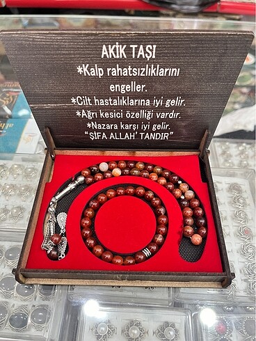 Diğer Akik Taşı Tespih ve Bileklik Set