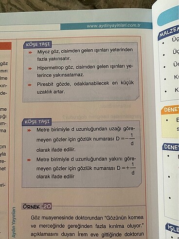 10.Sinif Fizik Föy (Optik) - Görsel 9