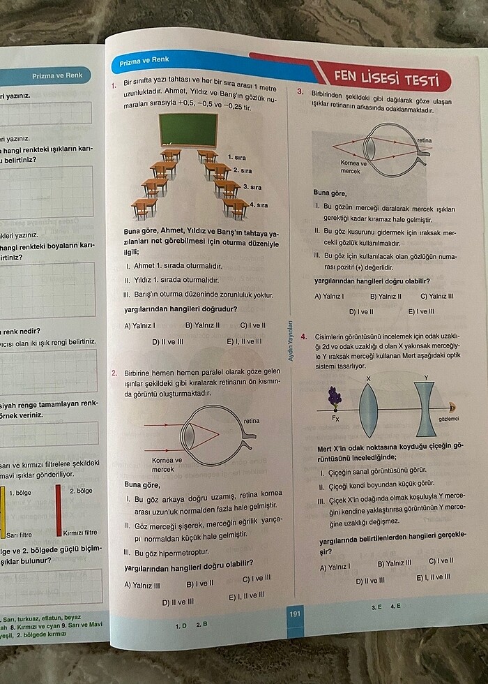 10.Sinif Fizik Föy (Optik) - Görsel 4