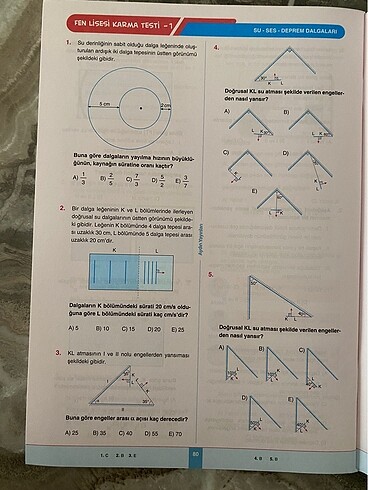10.Sinif Fizik Föy (Dalgalar) - Görsel 5