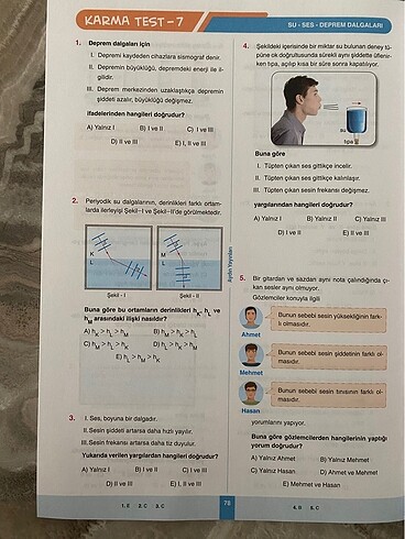 10.Sinif Fizik Föy (Dalgalar) - Görsel 6