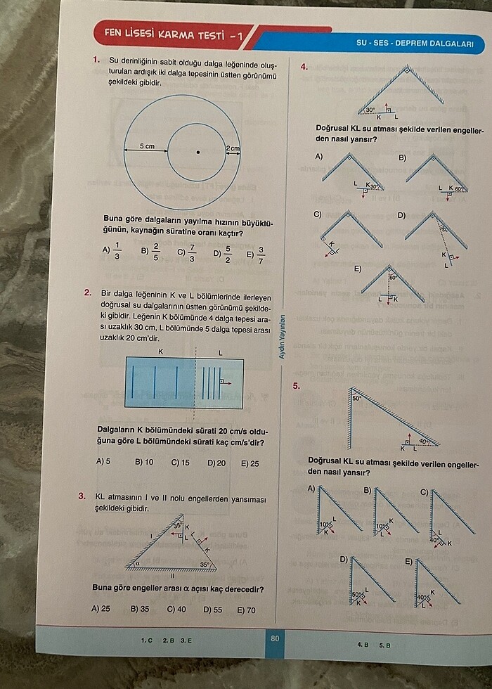 10.Sinif Fizik Föy (Dalgalar) - Görsel 5