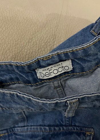 Kot Şort Etek - Görsel 4