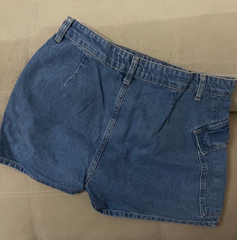 Kot Şort Etek - Görsel 2