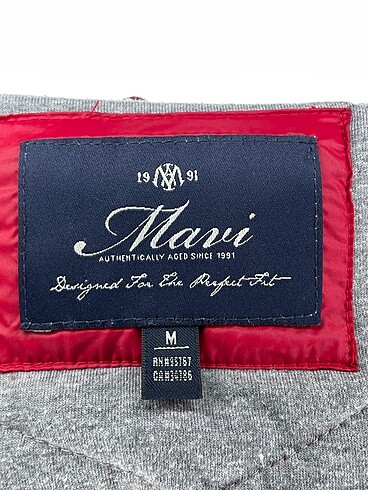 m Beden kırmızı Renk Mavi Jeans Mont %70 İndirimli.