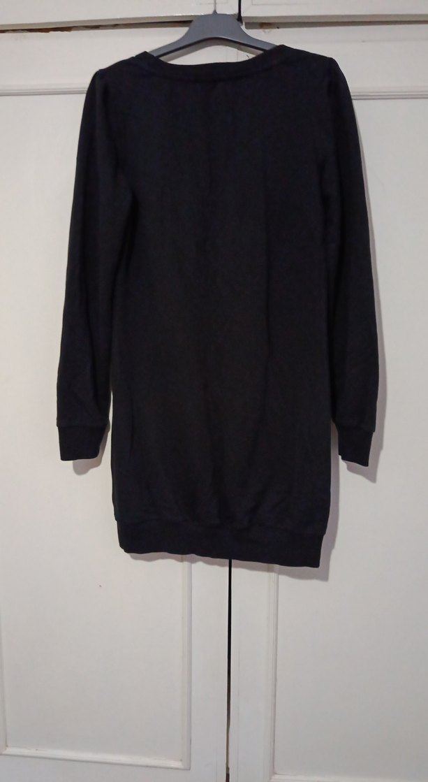 Siyah Hamile Midi Sweatshirt - Görsel 4