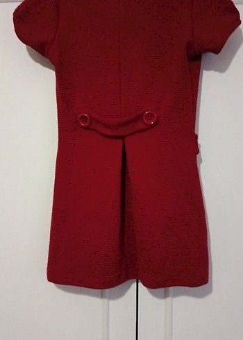 Bordo Yünlü Düğmeli Hamile Tunik - Görsel 4