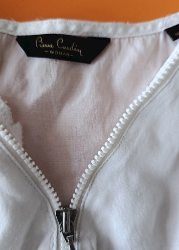 Kadın Beyaz Keten Salaş Gömlek - Görsel 3