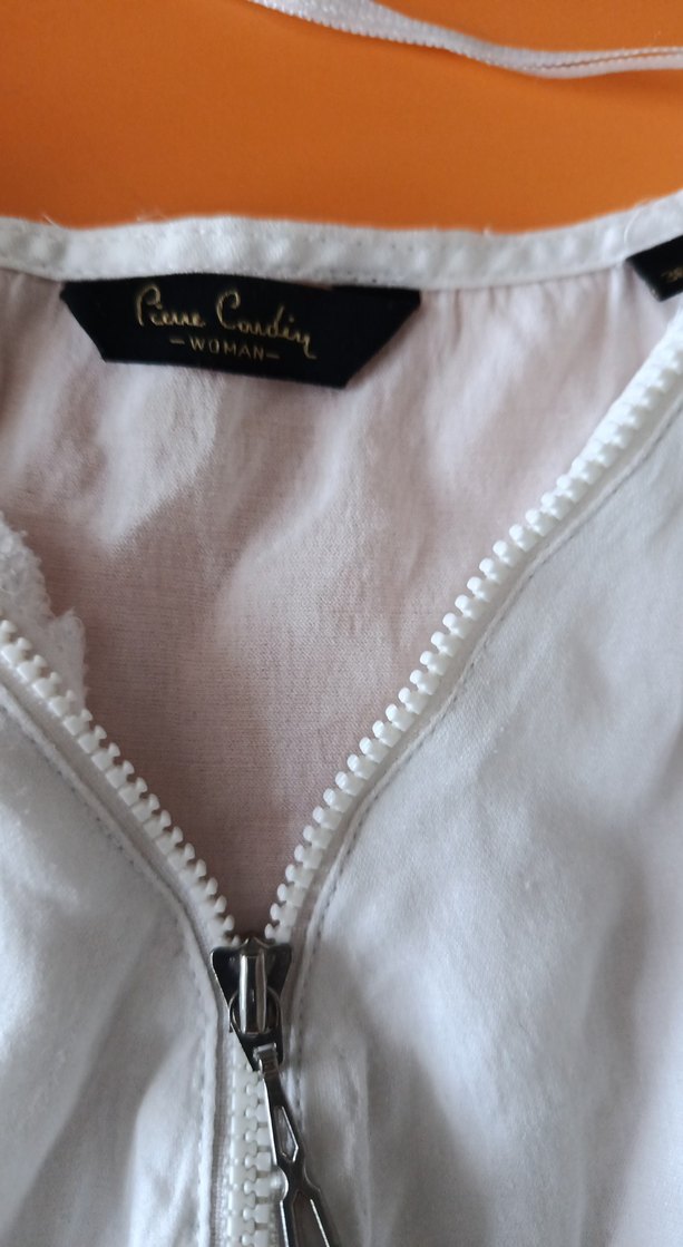 Kadın Beyaz Keten Salaş Gömlek - Görsel 3