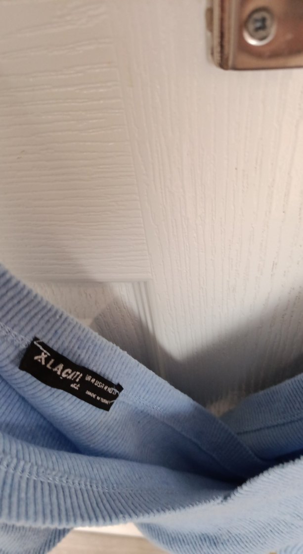 Mavi Kısa Kesim Kadın Bralet - Görsel 3