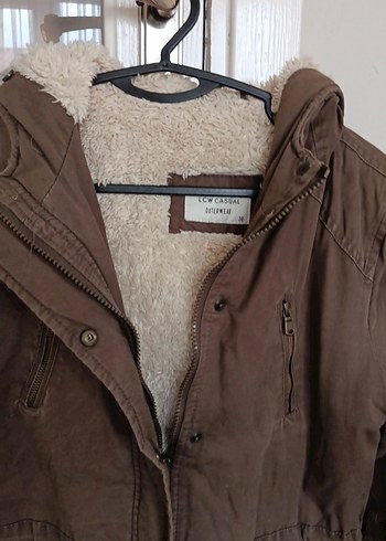 Düğmeli Kahverengi Süet Midi Kadın Ceket - Görsel 2