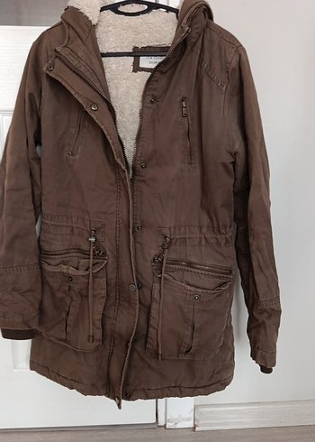 Düğmeli Kahverengi Süet Midi Kadın Ceket - Görsel 3