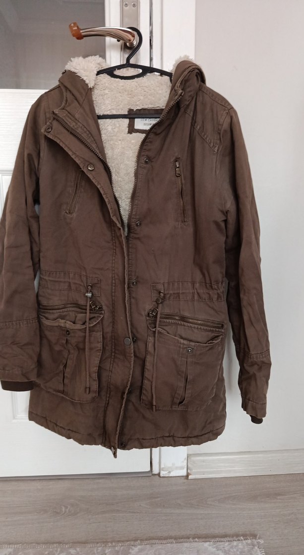 Düğmeli Kahverengi Süet Midi Kadın Ceket - Görsel 3