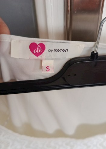 Beyaz Dantel Detaylı Hamile Tunik - Görsel 3