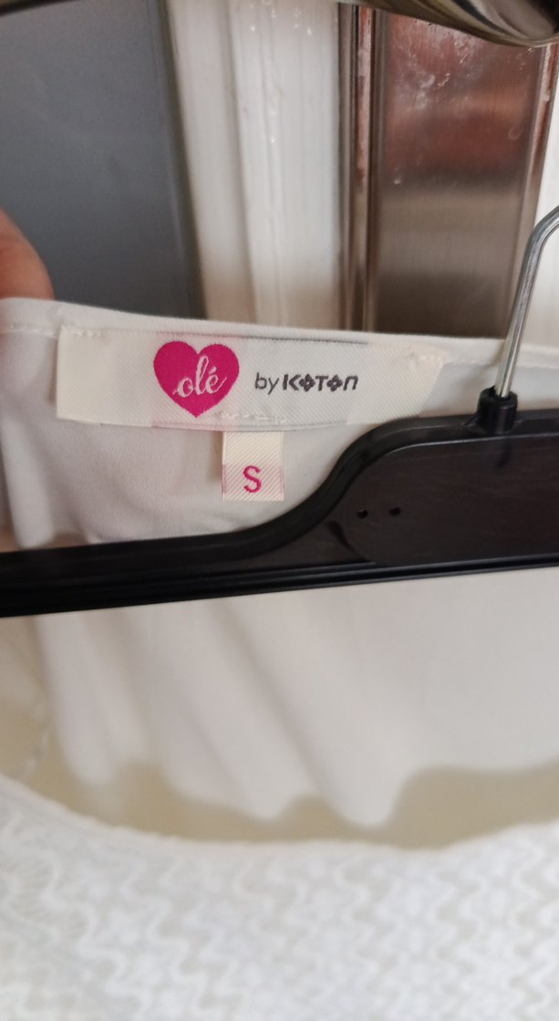 Beyaz Dantel Detaylı Hamile Tunik - Görsel 3