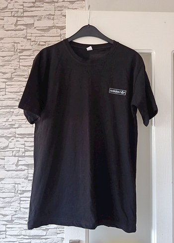 Adidas Siyah Pamuklu Oversize Tişört