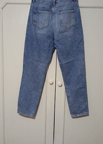 Yırtık Detaylı Salaş Kot Pantolon - Görsel 4