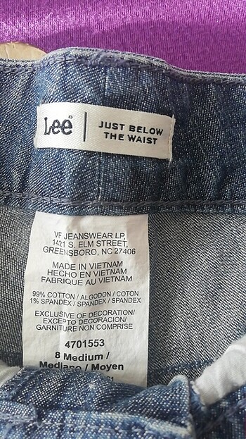 Lee kot şort - Görsel 5