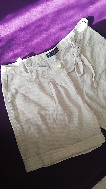 Keten şort - Görsel 2