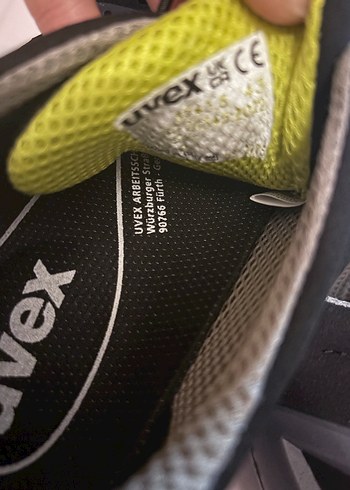 Uvex S1 İş Güvenliği Ayakkabısı Gri 45 - Görsel 8