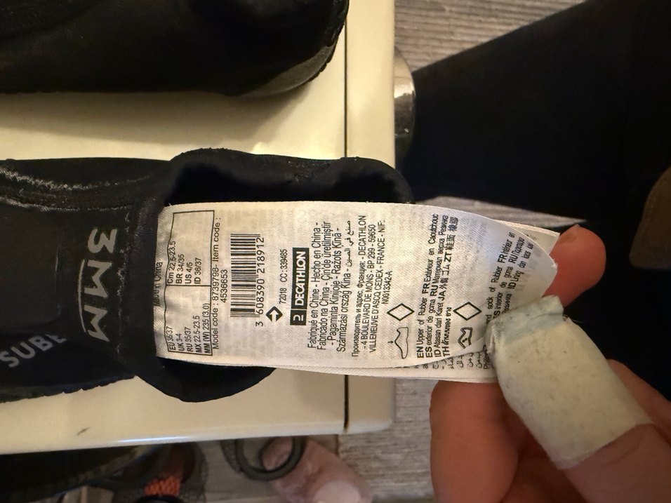 Siyah Su Ayakkabısı Decathlon - Görsel 3