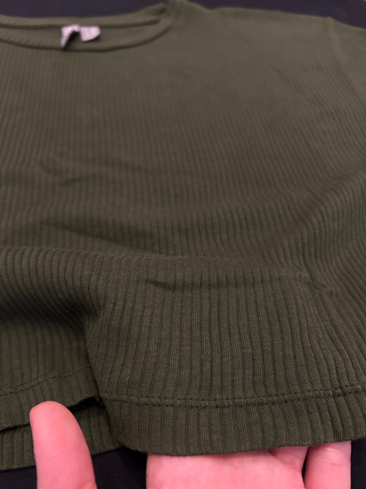 Düğmeli Kız Tişörtü, Rahat Kesim, Uzun Kollu - Görsel 2