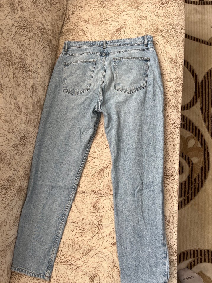 Erkek Açık Mavi Bol Kesim Kot Pantolon - Görsel 2