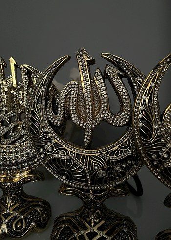 Altın Renkli İslami Figürin Seti - Görsel 4