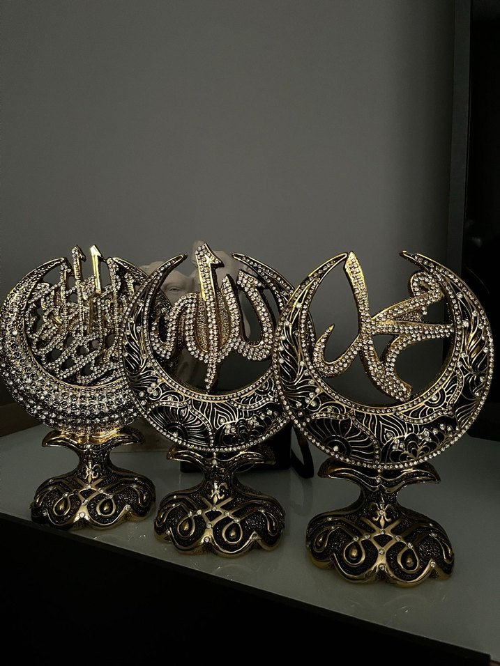 Altın Renkli İslami Figürin Seti - Görsel 2