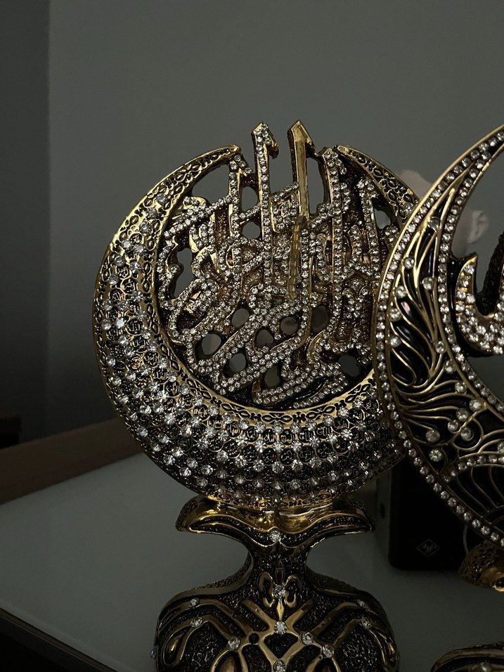 Altın Renkli İslami Figürin Seti - Görsel 5