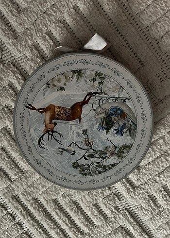 Geyik Desenli Beyaz tabak - Görsel 2