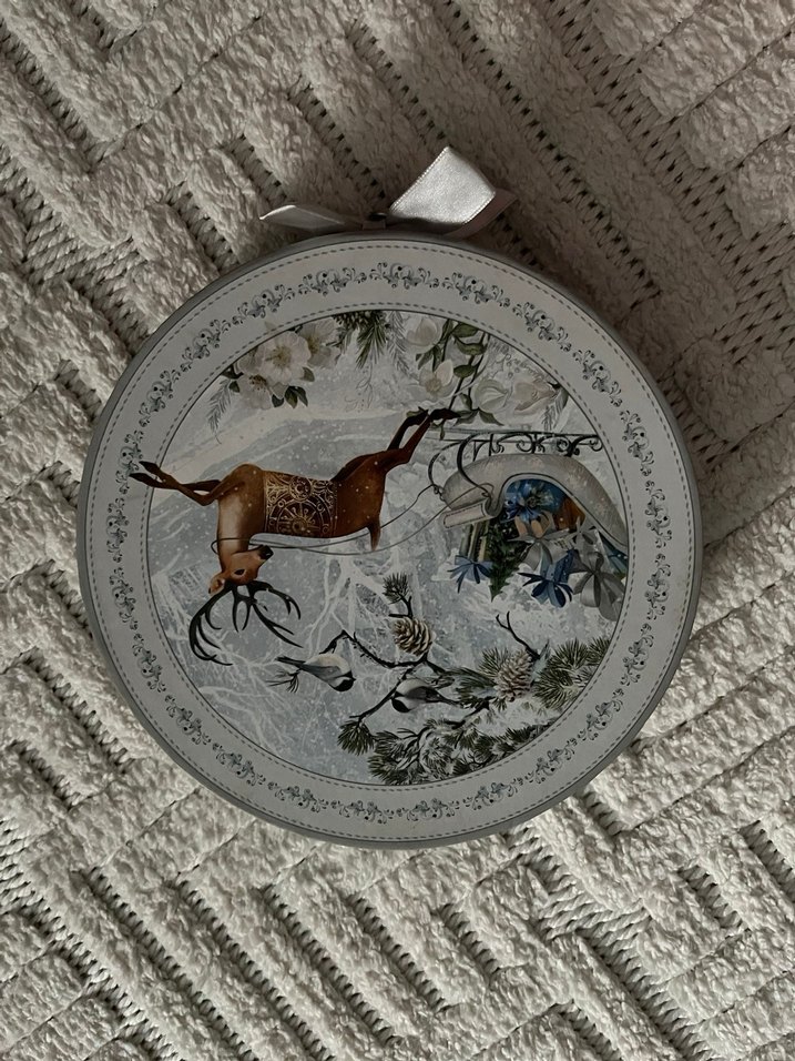 Geyik Desenli Beyaz tabak - Görsel 2