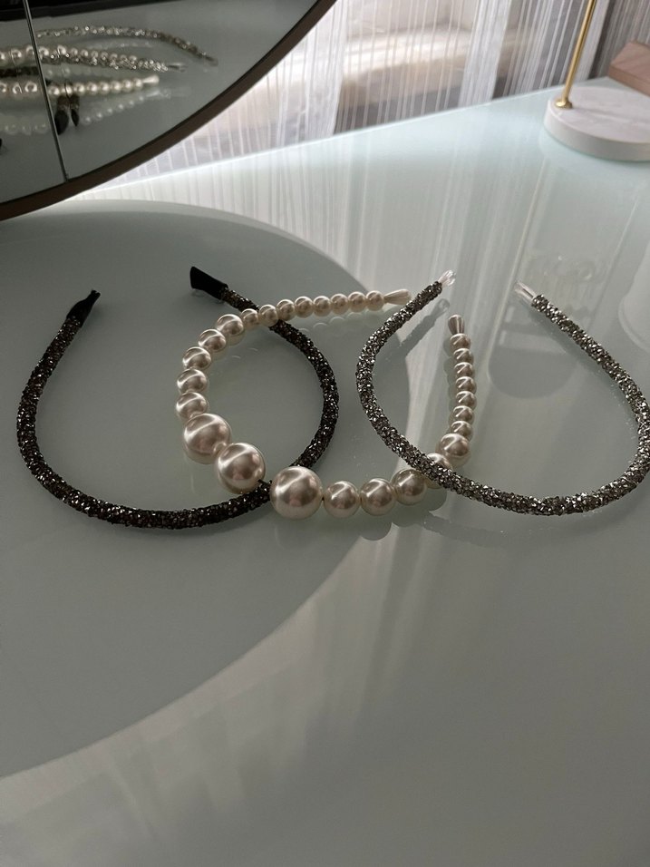 Boncuklu ve Metal Detaylı Kadın Saç Aksesuarları - Görsel 2