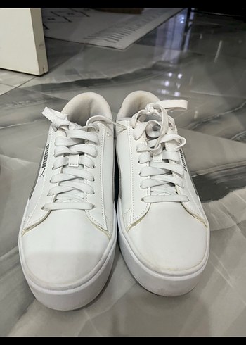 Beyaz Puma Platform Spor Ayakkabı - Görsel 2