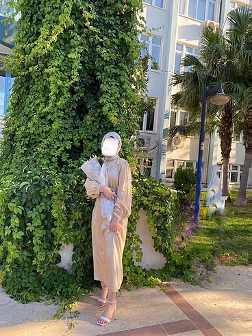 m Beden camel Renk Suud elbise