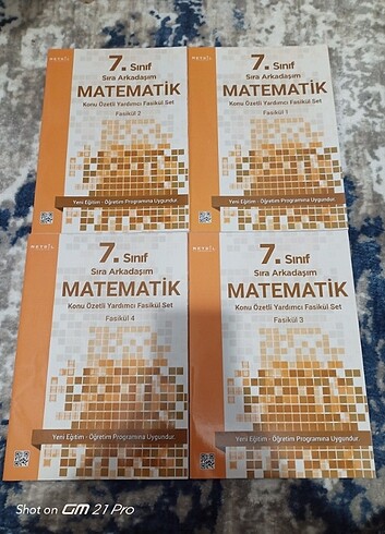 7. Sınıf matematik konu özetli fasikül seti