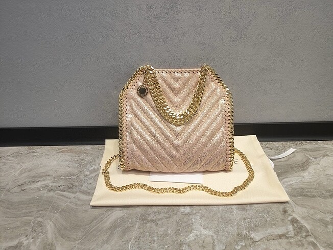 Beden Stella McCartney tiny Falabella 18 cm parlak