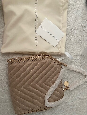 Stella McCartney Stella McCartney tiny falabella bej 18 cm