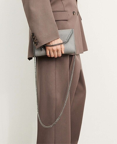 Stella McCartney wallet crossbody Çanta gri