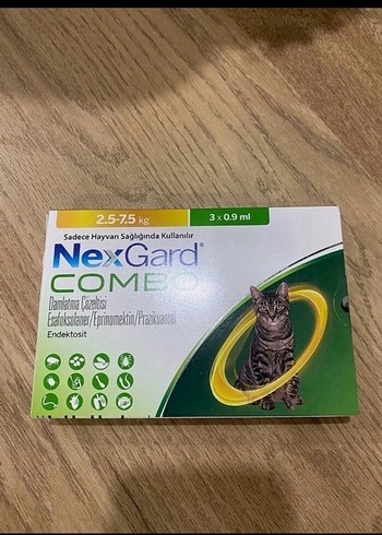 NexGard Combo Kedi İçin Endektosit 2.5-7.5 kg