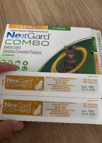 NexGard Combo Kedi İçin Damlatma Çözeltisi 0.9 ml