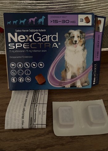 NexGard Spectra Köpek Hapı 15-30 kg 1 tablet fiyatıdır
