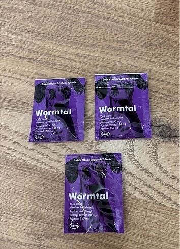 Wormtal büyük ırk köpek iç parazit