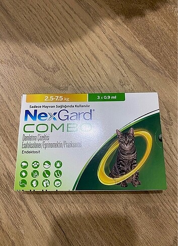 Nexsgard combo kedi iç dış parazit