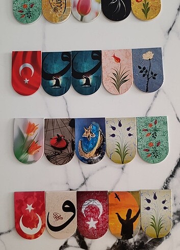 Mıknatıslı kitap ayracı 20'li 