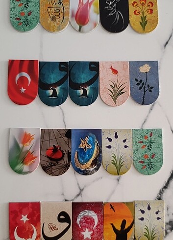  Mıknatıslı kitap ayracı 20'li 